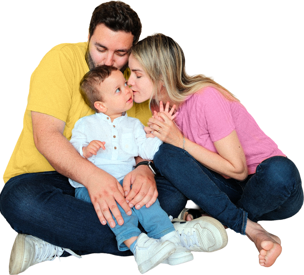 Une famille accompagnée par l'association
